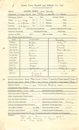 Barnsley H 7.4.1950 Match Paperwork