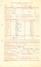 Bury FC A 28.10.1950 Match Paperwork & Correspondence