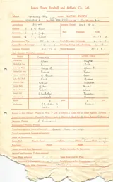 Coventry City A 9.12.1950 Match Paperwork
