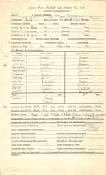 Portsmouth H 6.1.1951 Match Paperwork & Correspondence