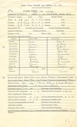 Barnsley H 13.1.1951 Match Paperwork