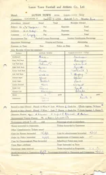 Manchester City H 3.2.1951 Match Paperwork