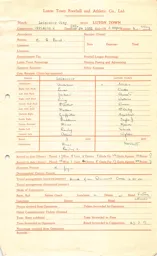 Leicester City A 24.3.1951 Match Paperwork