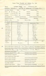 Birmingham City H 14.4.1951 Match Paperwork
