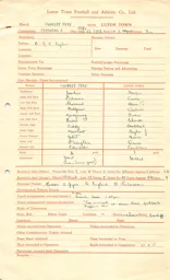 Cardiff City A 21.4.1951 Match Paperwork