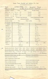 Swansea Town H 18.8.1951 Match Paperwork