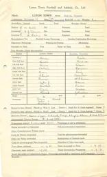 Notts County H 8.9.1951 Match Paperwork & CorrespondeNotts Countye
