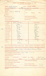 Nottingham Forest A 6.10.1951 Match Paperwork