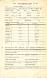 Everton H 27.10.1951 Match Paperwork