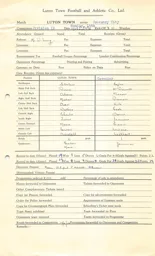 Coventry City H 14.4.1952 Match Paperwork