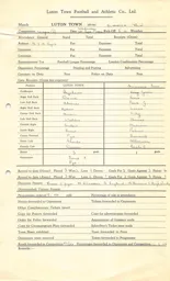 Swansea Town H 10.9.1952 Match Paperwork