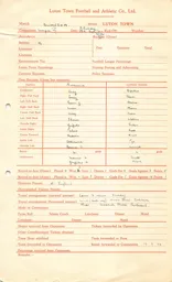 Swansea Town A 18.9.1952 Match Paperwork