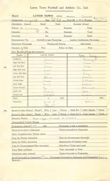 Notts County H 27.9.1952 Match Paperwork