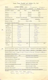 Plymouth Argyle H 20.12.1952 Match Paperwork