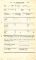 Fulham H 17.1.1953 Match Paperwork