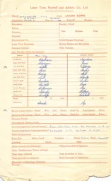 Manchester City A 31.1.1953 Match Paperwork & Correspondence