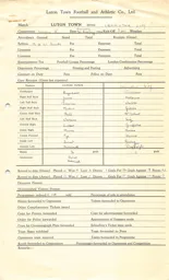 Leicester City H 7.2.1953 Match Paperwork