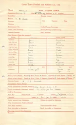 Lincoln City A 21.3.1953 Match Paperwork & Correspondence