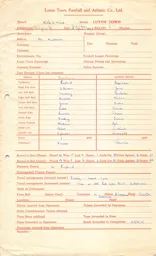 Everton A 18.4.1953 Match Paperwork