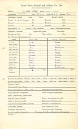 Nottingham Forest H 26.8.1953 Match Paperwork