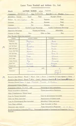 Fulham H 3.10.1953 Match Paperwork