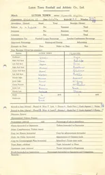 Plymouth Argyle H 2.1.1954 Match Paperwork