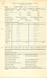Rotherham United H 23.1.1954 Match Paperwork