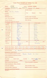 Fulham A 20.2.1954 Match Paperwork