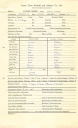 Notts County H 6.3.1954 Match Paperwork