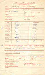 Lincoln City A 13.3.1954 Match Paperwork & Correspondence