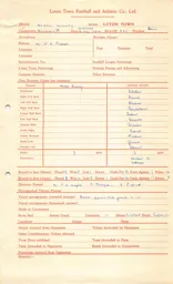 Notts County A 6.11.1954 Match Paperwork