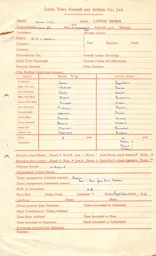 Hull City A 27.12.1954 Match Paperwork & Correspondence