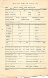 Workington H 8.1.1955 Match Paperwork & Correspondence