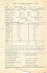 Manchester City H 19.2.1955 Match Paperwork & Correspondence