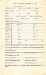 Fulham H 12.3.1955 Match Paperwork