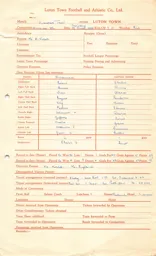 Swansea Town A 19.3.1955 Match Paperwork