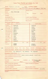 Charlton Athletic A 20.8.1955 Match Paperwork