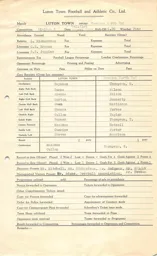 Preston North End H 31.8.1955 Match Paperwork