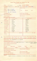 Birmingham City A 17.9.1955 Match Paperwork