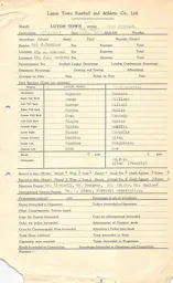 West Bromwich Albion H 24.9.1955 Match Paperwork