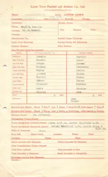 Huddersfield Town A 15.10.1955 Match Paperwork