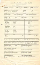 Arsenal H 22.10.1955 Match Paperwork