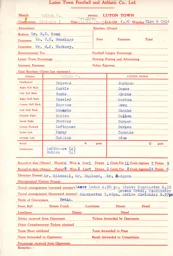 Bolton Wanderers A 29.10.1955 Match Paperwork & Correspondence
