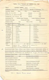 Sunderland H 19.11.1955 Match Paperwork