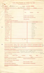 Manchester City A 10.12.1955 Match Paperwork