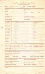 Newcastle United A 14.1.1956 Match Paperwork & Correspondence