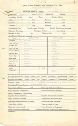 Birmingham City H 21.1.1956 Match Paperwork