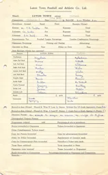 Chelsea H 30.3.1956 Match Paperwork