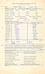 Manchester City H 21.4.1956 Match Paperwork