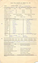 Sunderland H 18.8.1956 Match Paperwork
